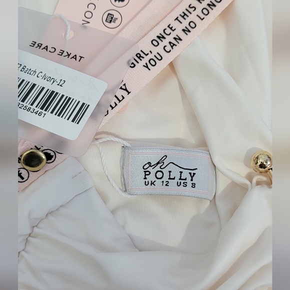 Brand New Oh Polly strapless dress Maxi Size 12 - Picture 10 of 11